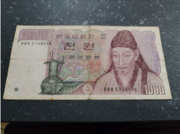 COREE DU SUD - Billet De 1000 Won - Korea, Zuid