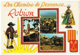 CPM..84..ROBION..VAUCLUSE..VILLAGE PITTORESQUE AU PIED DE LA MONTAGNE DU LUBERON - Robion