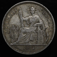 Indochine / French Indochina, 1 Piastre, 1904, A, Argent (Silver), TTB+ (EF), KM#5a.1, Lec.287 - Frans-Indochina