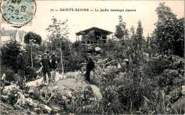 Sainte-Savine Jardin Botanique Alpestre Botanical Garden Aube 10300 N°70 Cpa Voyagée En 1906 En B.Etat - Sonstige & Ohne Zuordnung