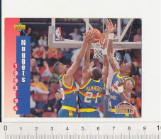 Image Basketball NBA Upper-Deck Trading Card 1993-94 Denver Nuggets Basket USA 169/5 - Altri & Non Classificati