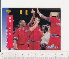 Image Basketball NBA Upper-Deck Trading Card 1993-94 Washington Bullets Basket USA 169/5 - Altri & Non Classificati