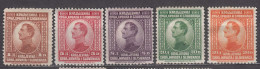 Yugoslavia Kingdom 1923 Mi#169-173 Mint Hinged - Nuovi