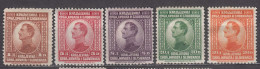 Yugoslavia Kingdom 1923 Mi#169-173 Mint Hinged - Nuevos