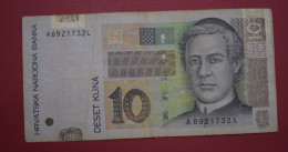 Banknotes  Croatia 10 Kuna 2001 F P# 38 - Kroatien