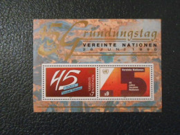 NATIONS-UNIES VIENNE YT BF 5 - 45e ANNIVERSAIRE DES NATIONS-UNIES** - Unused Stamps
