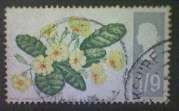 Great Britain, Scott #492, Used(o), 1967, British Wildflowers: Primrose, 1/9, Multicolored - Usati