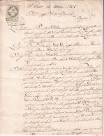 1857 - Atto Di Rinnovo Iscrizione Ipotecaria,  Manoscritto Con Marca Da Bollo E Sigillo Ipotecario - Manuscrits
