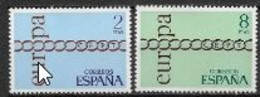 Espagne 1971 Neufs ** N° 1686/1687 Europa - 1971