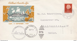 Netherlands Pays Bas Spec Cover Netherlands S.S. Rotterdam Holland-America Line 03.09.1959 Maiden Voyage New York - Andere & Zonder Classificatie