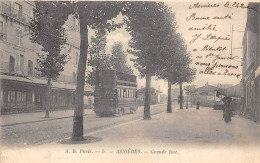 Asnières Sur Seine       92            La Grande Rue.  Tramway.      N° 5      (voir Scan) - Asnieres Sur Seine