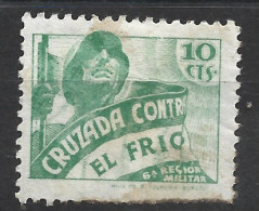 CCF25SACF-LM51-TESPBENEF.Spain.Espagne .BENEFICENCIA.CRUZADA CONTRA EL FRIO.1936.(Galvez 25*) Con Charnela .RARO - Beneficiencia (Sellos De)