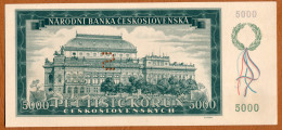 1945 // TCHECOSLOVAQUIE // NARODNI BANKA // 5000 KORUN // SPECIMEN // NEUF-UNC - Czechoslovakia