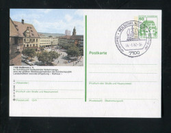 "BUNDESREPUBLIK DEUTSCHLAND" Bildpostkarte Bild Und Stempel "HEILBRONN", Int. Kombination ! (2537) - Cartes Postales Illustrées - Oblitérées