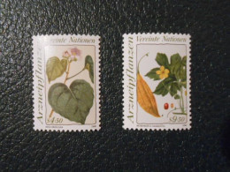 NATIONS-UNIES VIENNE YT 106/107 PLANTES MEDICINALES** - Unused Stamps