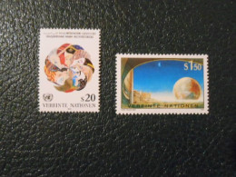 NATIONS-UNIES VIENNE YT 103+124 SERIE COURANTE** - Unused Stamps