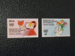 NATIONS-UNIES VIENNE YT 147/148 SCIENCES ET TECHNIQUES** - Unused Stamps