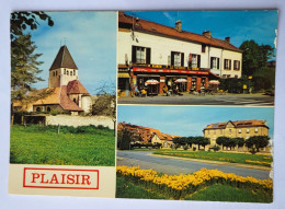 CPM 78 - PLAISIR L'église Tabac Le Nemrod L'Hopital Des Petits Prés - Carte Multivues Multi Vues - Plaisir