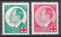 Yugoslavia Kingdom Red Cross 1936 Mi#328-329 Mint Hinged - Ungebraucht