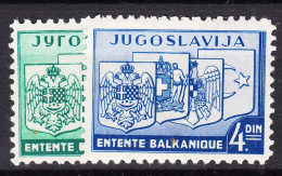 Yugoslavia Kingdom 1937 Mi#348-349 Mint Hinged - Neufs