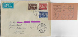 Denmark 1977 Airmail Cover Sent From Slagelse To Blumenau Brazil 3 Stamp Complete Series Crafts - Storia Postale