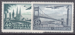 Yugoslavia Kingdom 1940 Airmail Mi#426-427 Mint Hinged - Unused Stamps