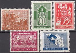 Yugoslavia Kingdom 1940 Mi#413-417 Mint Hinged - Nuevos