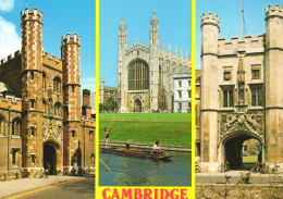 CAMBRIDGESHIRE, MULTIPLE VIEWS, ARCHITECTURE, BOAT, ST. JOHN'S COLLEGE, KING'S COLLEGE, CHRIST'S COLLEGE, UNITED KINGDOM - Cambridge