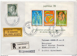 Postal History Cover: Luxembourg R Cover With Juvalux SS - Esposizioni Filateliche