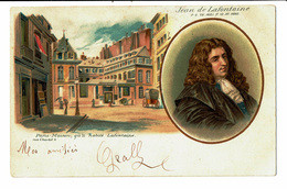 CPA - Carte Postale-FRANCE -Jean De La Fontaine Avec Sa Maison Natal- VM4601 - Ecrivains