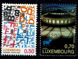 Luxembourg 2007 - YT 1712/1713 - Cultural Capital, Joint Issue Belgium - Used Stamps