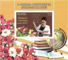 Uzbekistan 2023 . Teachers Day (Maps, Flowers ). S/S - Ouzbékistan