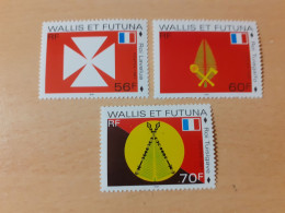 TIMBRES  WALLIS-ET-FUTUNA      N  498  A  500   COTE  4,40  EUROS   NEUFS  SANS   CHARNIERES - Unused Stamps