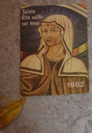 Petit Calendrier Poche Livret 1982 Sainte Rita - 12 Pages - Petit Format : 1981-90