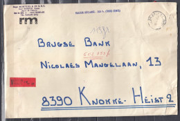 Brief Van Bruxelles Brussel C24C Naar Knokke Heist - Cartas & Documentos