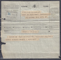 Telegram Met Telegraafstempel Bruxelles Leopold - Telegrams