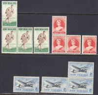 New Zealand 1955, Mint No Hinge/mounted, Sc# 302-304, SG 739-741, Mi - Neufs