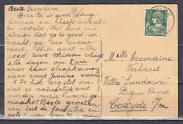 Postkaart Van Schilde Naar Koksijde - 1932 Ceres E Mercurio