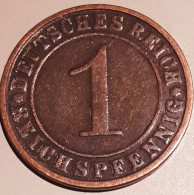 DUITSLAND : 1 REICHSPFENNIG 1925 J KM 37 XF - 1 Rentenpfennig & 1 Reichspfennig