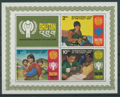 Bhutan 1979 Internationales Jahr Des Kindes Block 83 A Postfrisch (C30091) - Bhutan