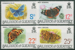 Guernsey 1981 Tiere Insekten Schmetterlinge 218/21 Postfrisch - Guernsey