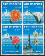 San Marino 2001 Blumen-und Zierpflanzenausstellung EUROFLORA 1954/57 Postfrisch - Nuovi
