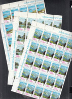 TÜRKEI  2640-2642, 3 Teilbogen (5x5), Postfrisch **, Europarat-Kampagne „Schutz Der Ufer Und Gestade“, 1983 - Ungebraucht