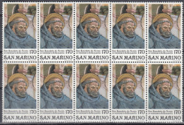 SAN MARINO 1205, 10erEinheit, Postfrisch **, HI. Benedikt Von Nursia (480-543), Ordensgründer, 1980 - Unused Stamps