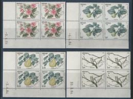 MONACO PREOBLITERES N° 82 à 85 Neufs ** (MNH) Blocs De Quatre + COINS DATES QUATRE SAISONS TB - VorausGebrauchte