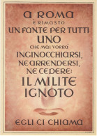 RSI - Propaganda "Un Fante Per Tutti... Il Milite Ignoto" - New Original Postcard (2 Images) - Guerra 1939-45
