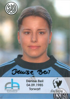 Autogramm AK Denise Beil SG Wattenscheid 09 Damen 04-05 Frauen Union Bergen Schwarz-Weiß Bochum Fußball - Handtekening