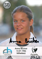 AK Anna Bücker SG Wattenscheid 09 Damen 04-05 Frauen Bochum SGW Autogrammkarte Autogramm Fußball - Handtekening