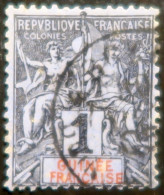 LP3972/96 - 1892 - COLONIES FRANÇAISES - GUINEE FRANÇAISE - N°1 Oblitéré - Usados