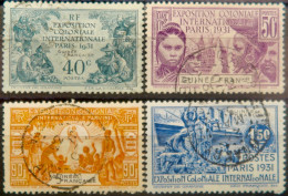 LP3972/108 - 1931 - COLONIES FRANÇAISES - GUINEE FRANÇAISE - SERIE COMPLETE - N°115 à 118 Oblitérés - Used Stamps